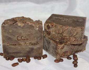 Morning Coffee Soap/Coffee Soap/Espresso Soap/Energizing Soap/Coffee Soap/Coffee in Soap/Handmade Soap/Great coffee scent soap/Bath Soap