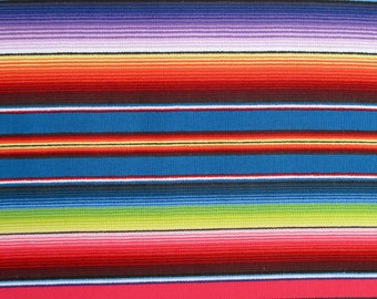 Mexican fabric #20519 Serape fabric by the yard by Elizabeth/'s Studio Fabric hispanic fabric cotton Serape fabric in blue