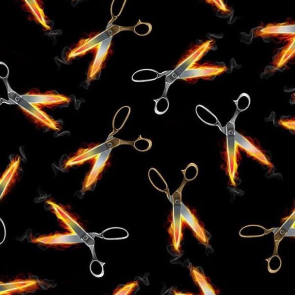 Fabric With Scissors Etsy