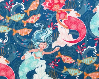 Mermaid Fabric, Mermaid Tails by Studio E, By the Half or Full Yard