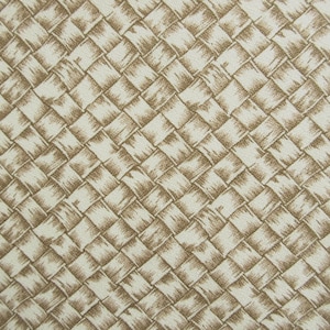 BARKCLOTH Fabric, Luau Lauhala Rattan Print in Suntan, Tropical Hawaiian, By the Yard