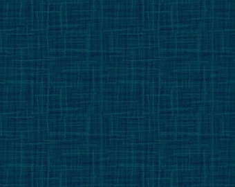 Fabric, Warm Navy Blue, Grasscloth Cotton by Riley Blake, By the Half or Full Yard
