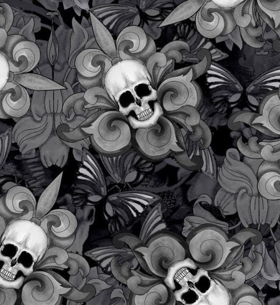 Skull fabric cheap