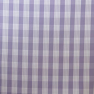 Fabric, Lavender Yarn Dyed Palaka Hawaiian Plaid, 100% Cotton Woven, By the Half or Full Yard image 6