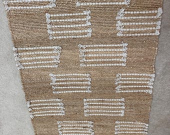 Beautiful jute chindi rug