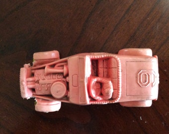 Vintage Pink Plastic Car
