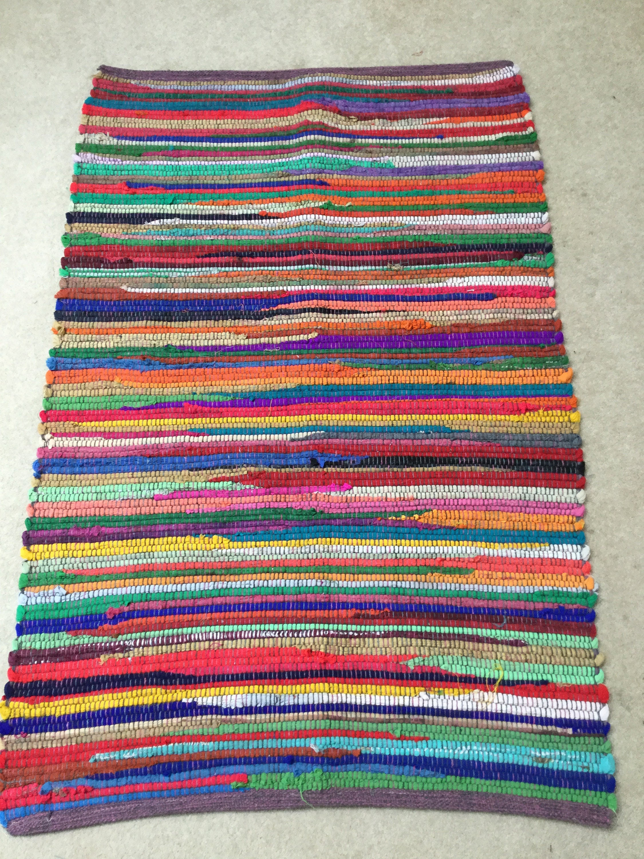 Home & Living Floor & Rugs Chindi Rag Rug 46\u201dx30\u201d naturelab