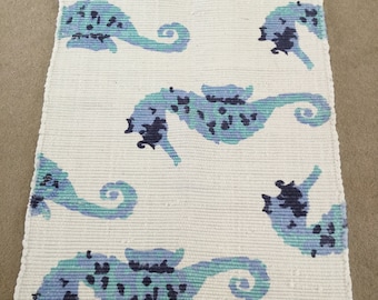 Lappen Teppich / Chindi /Scandinavian Teppich, Boho Hippie-Chic, Lappen Rughand gemalt / 100 % Baumwolle.