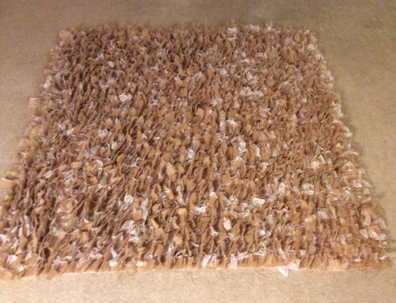 Large Burlap Rug Rag Rug Burlap and Lace Rustic Country Etsy