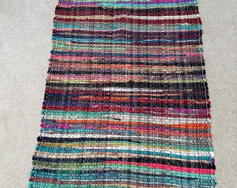 Chindi rag rug