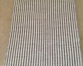 FREE SHIPPING! Rag Rug / Chindi Rag rug/ Scandinavian Area Rug,Gray Color, Cotton /48”x30”