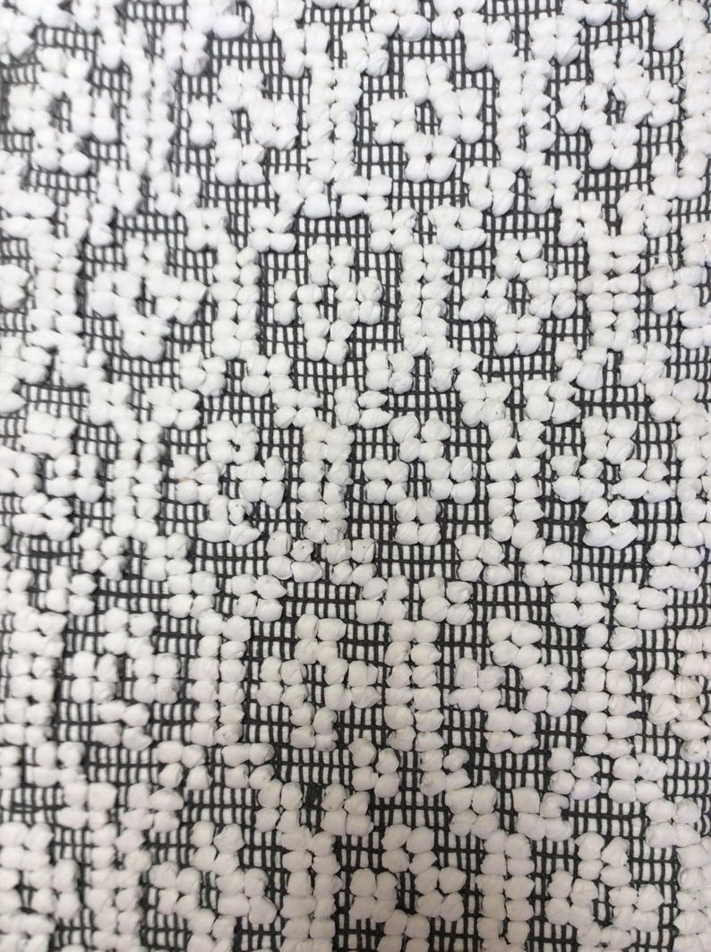 Rag Rug / Chindi Shades of Gray and White Rag Rug/ Boho Chic Etsy