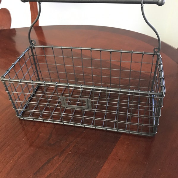 Metal Wall Basket Etsy