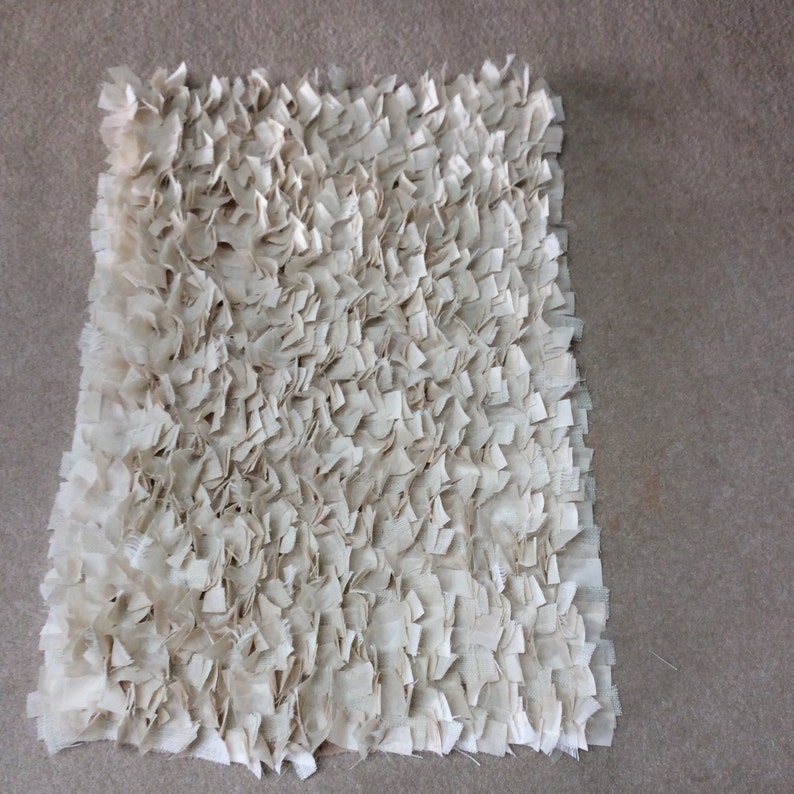 Rag Rug Baby Ivory Burlap Ivory Cotton& Tule Boho Chic Area Etsy