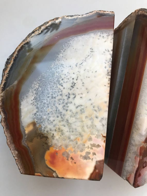 Livre de taille taille taille moyenne très coloré extrémités partie agate et Géode dalle e44112 Livre de taille taille taille moyenne très coloré extrémités partie agate et Géode dalle e44112