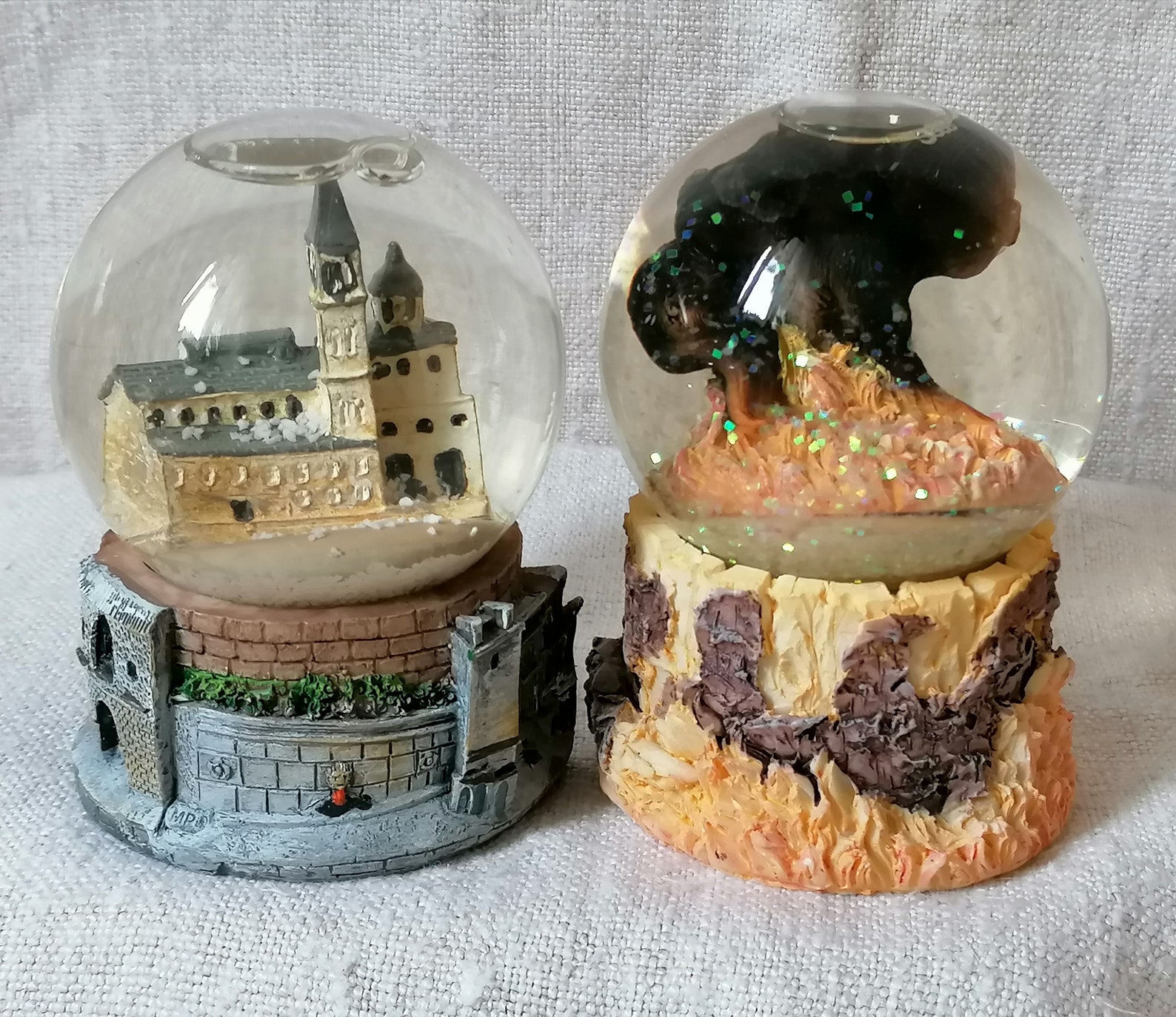 Century vintage set of 2 pcs Snow globes vintage collectible Etsy