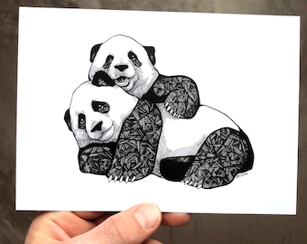 27 Pandas ideas  panda drawing, panda art, cute panda drawing