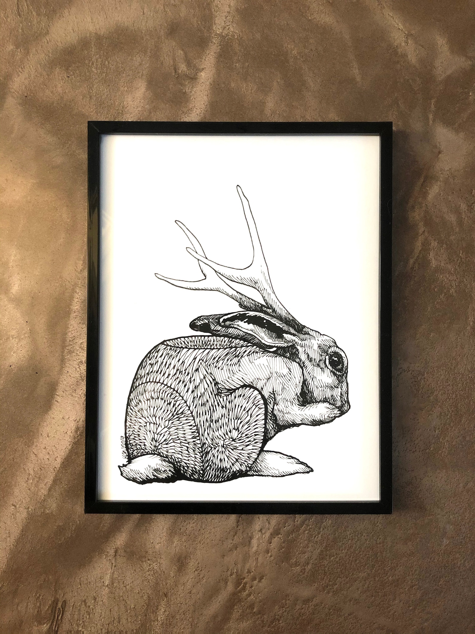 Jackalope Art Jackalope Drawing Jackalope Prints Art Etsy