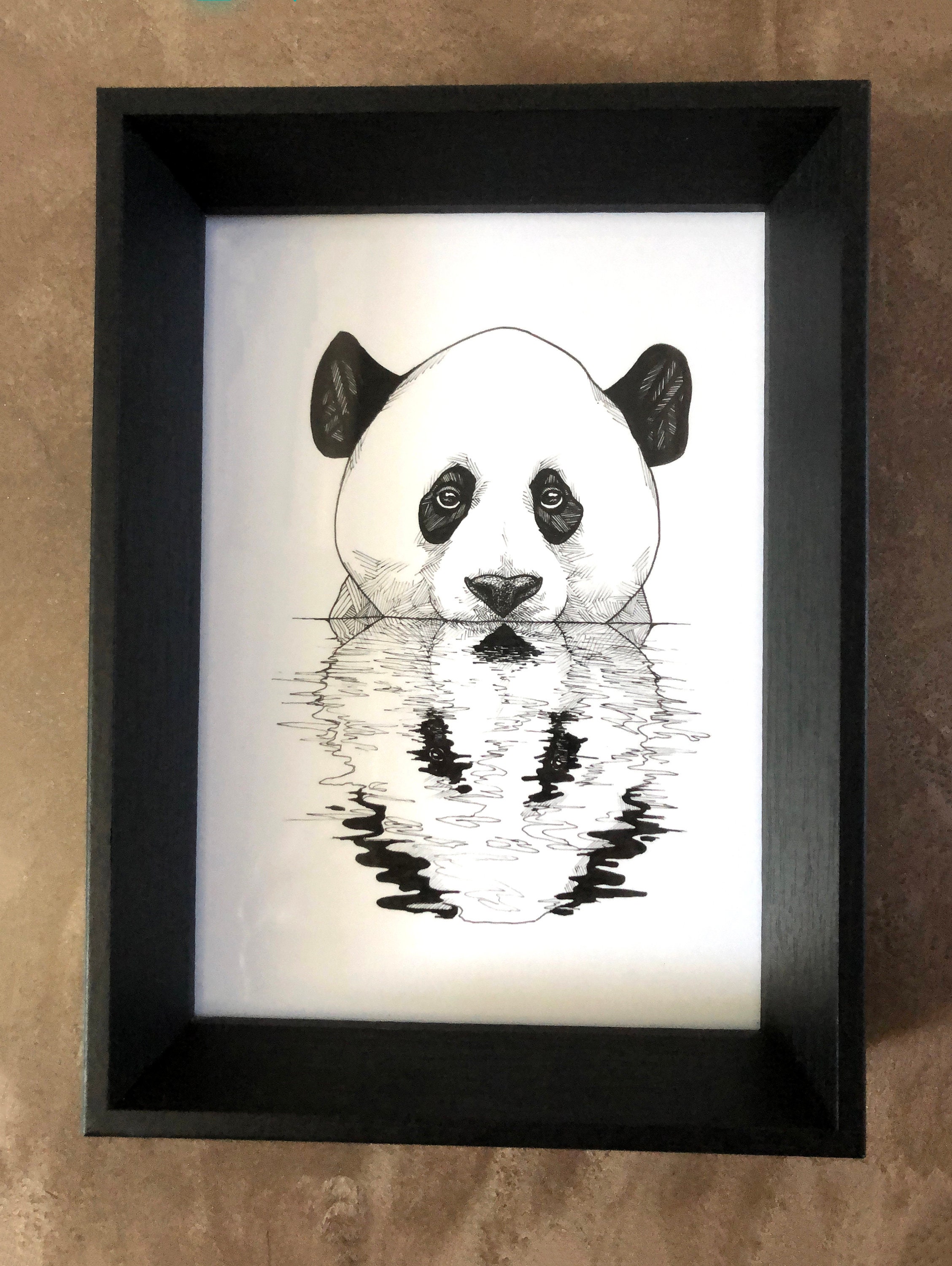 Panda Art Panda Prints Panda Zeichnungen Kunstdrucke | Etsy