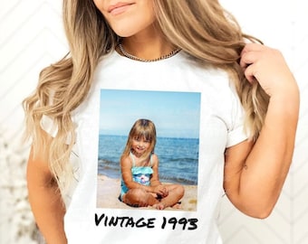 Custom Photo Shirt, 1994 Custom Picture Shirt, 1994 Birthday Shirt, 1994 Tee, Custom Face Shirt, Retro Birthday Shirt, Funny Gift Shirt,30th