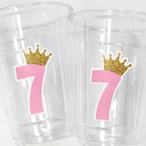 PRINCESS PARTY CUPS - Princess Birthday Cups Princess Party Cups Princess Party Decorations Princess Party Favors Princess Birthday Supplies