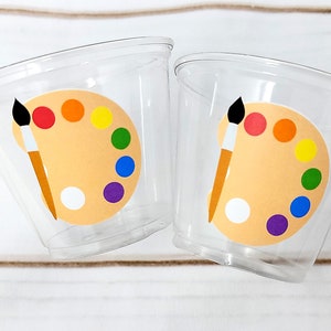 ART PARTY CUPS - Art Painting Party Treat Cups Paint Party Favors Art Party Cups Art Party Treat Cups Painting Party Favor Art Party Favor