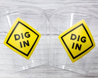 CONSTRUCTION PARTY CUPS - Dig In Party Cups Construction Truck Cups Construction Birthday Construction Party Construction Decorations