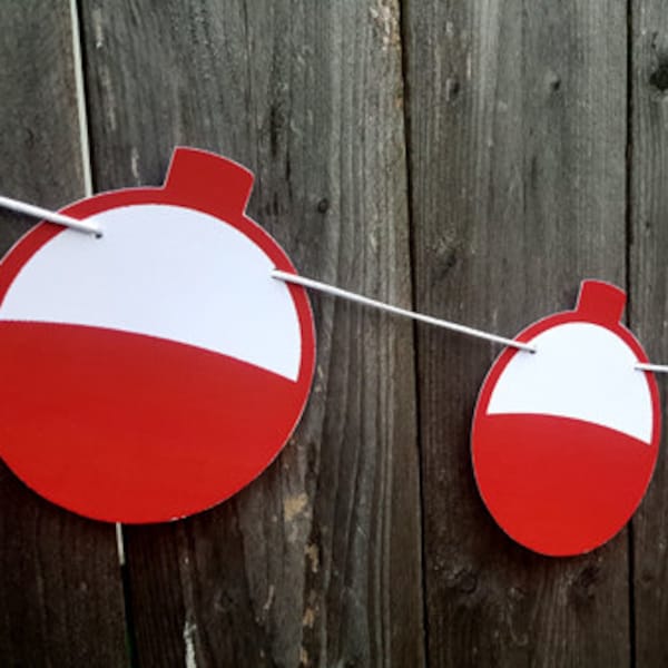 Fishing Bobber Garland, Fishing Party, Fish Bobber Garland, fishing Baby Shower, Fishing Birthday Party, Fishing Banner