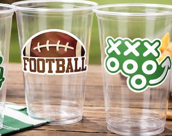 FOOTBALL PARTY CUPS - Football Cups Sports Football Birthday Sports Party Football Party Cups Football Birthday Party Football Party Decor