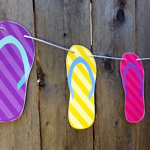 Flip Flop Garland, Flip Flop Banner, Flop Flop Decorations, Photo Prop, Beach Banner, Beach Garland, Beach Wedding, Beach Banner, Summer