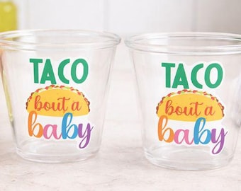 Taco Bout a Baby Cups Taco Party Favors Taco Baby Shower Taco Birthday Fiesta party Fiesta Baby Shower Taco Bout a Baby Decorations favors