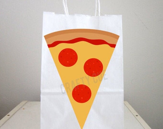 Pizza Cupcake Toppers Pizza Party Cupcake Toppers Fast Food Etsy