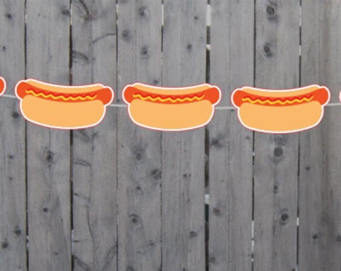 Hot Dog Cupcake Toppers Hot Dog Decorations Hot Dog Birthday Etsy