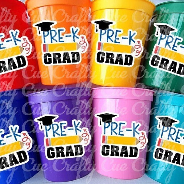 PRESCHOOL GRADUATION CUPS - Preschool Graduation Cups 2023 Preschool Cups Graduation Party Reusable Cups 2023 Party Favors Pre-K Party Cups