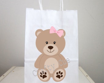 Teddy Bear Goody Bags, Teddybear Goody Bags, Teddy Bear Party Bags, Teddy Bear Favor Bags, Teddy Bear Decorations