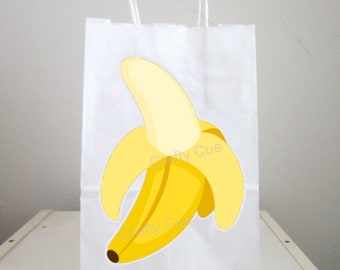 Banana Goody Bags, Banana Goody Bags, Banana Favor Bags, Banana Gift Bags, Monkey Birthday, Monkey Baby Shower