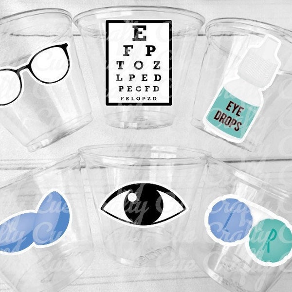 EYE DOCTOR PARTY Cups Eye Doctor Party Favors Optometry Gifts Optometrist Gift Ophthalmologist Optometric Optometry Graduation Favors Gifts