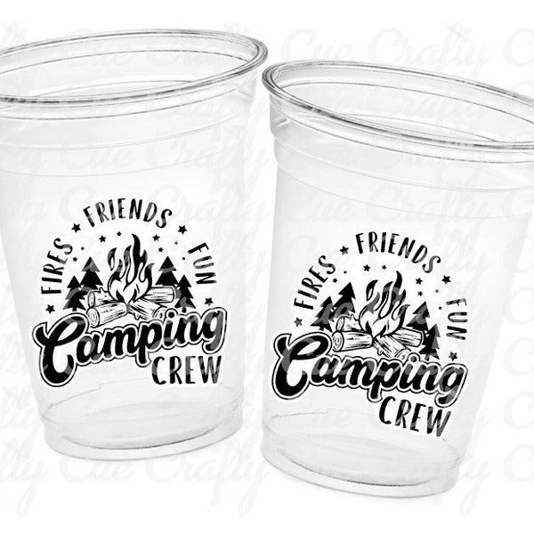 CAMPING PARTY CUPS - Camping Birthday Party Camping Party Decorations, Camping Birthday Supplies Camping Party Supplies Camping Party Favors