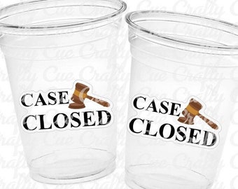 LAWYER PARTY CUPS Law School Party Cups Lawyer Graduation Law School Graduation Party Favors Attorney Party Decorations Law School Favors