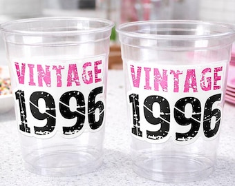 30. Geburtstagsbecher Vintage 1996 Becher Das Beste vom 30. Geburtstag 1996 30. Geburtstagsparty Gastgeschenke 30. Geburtstagsparty Dekorationen 1996 Geburtstagsbecher