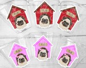 PUG PARTY Cups - Pug Cups Pug Birthday Cups Pug Dog Party Cups Puppy Party Cups Dog Birthday Party Puppy Party Decorations Dog Party Favors Il_170x135
