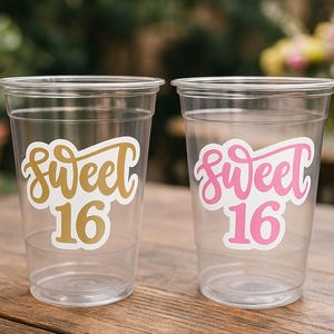 Tasses SWEET 16 PARTY - Tasses Sweet Sixteen Tasses Sweet 16 PARTY Cupcakes Sweet Sixteen Accessoires de fête Sweet Sixteen Cadeaux d'anniversaire Sweet Sixteen Fête de 16e anniversaire
