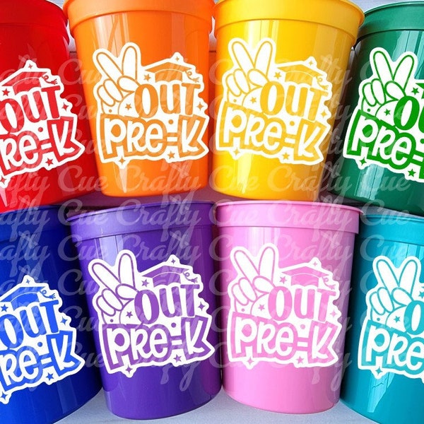 PRESCHOOL GRADUATION CUPS - Preschool Graduation Cups 2023 Preschool Cups Graduation Party Reusable Cups 2023 Party Favors Pre-K Party Cups