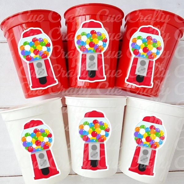 GUMBALL PARTY CUPS - Gumball Birthday Favors Sweet 16 Favors Candy Party Cups Candy Birthday Candy Cups Dessert Table Cups Sweets Table