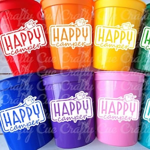 CAMPING PARTY CUPS - Camping Birthday Party Camping Party Decorations, Camping Birthday Supplies Camping Party Supplies Camping Party Favors