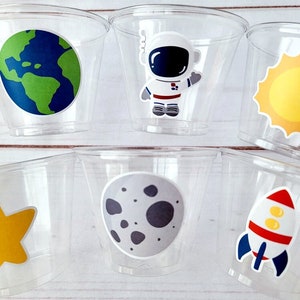 SPACE PARTY Cups Rocket Party Cups Space Party Favors Astronaut Spaceship Cups Planet Party Cups Astronaut Party Favors Astronaut Birthday