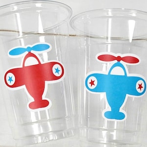 Airplane Party Cups, Airplane Treat Cups, Airplane Party Favors, Airplane Birthday Favors