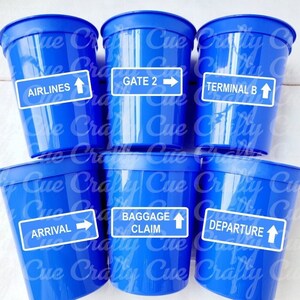 VASOS PARA FIESTA DE AVIÓN - Vasos de avión Vasos de cumpleaños de avión Recuerdos de fiesta de avión Fiesta de piloto Fiesta de cumpleaños de avión Decoraciones de avión Piloto