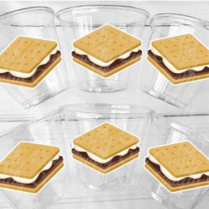 SMORES PARTY CUPS - Smores Cups Smores Party Decorations Smores Party Supplies Smores Party Favor