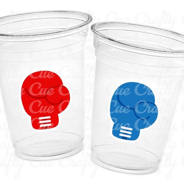 BOXING PARTY CUPS - Boxing Birthday Party Boxing Party Favors Boxer Party Boxer Birthday Decorations Boxer Cups Boxing Cup Boxing Glove Cups